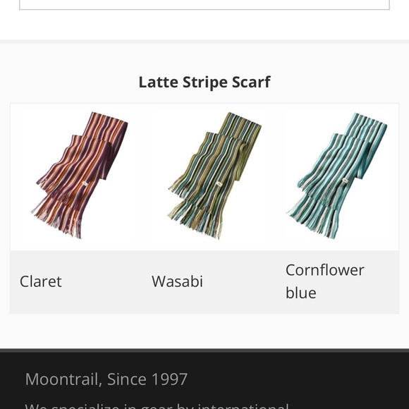 Smartwool latte claret striped scarf - Picture 3 of 3